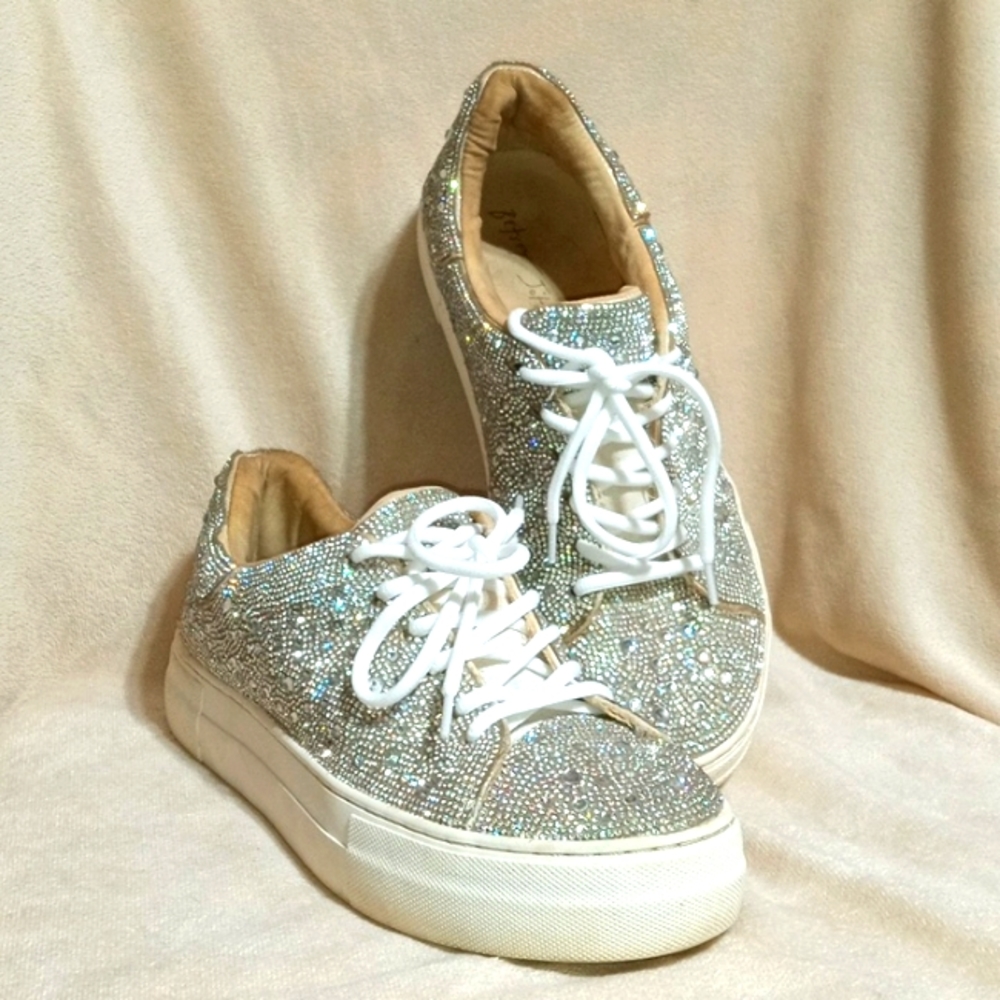 Betsy Johnson Rhinestone  Tennis Shoe
